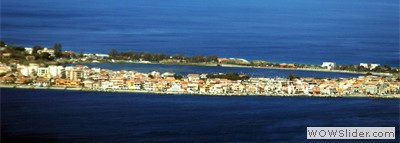 Italy Strait of Messina and Ganzirri Lake