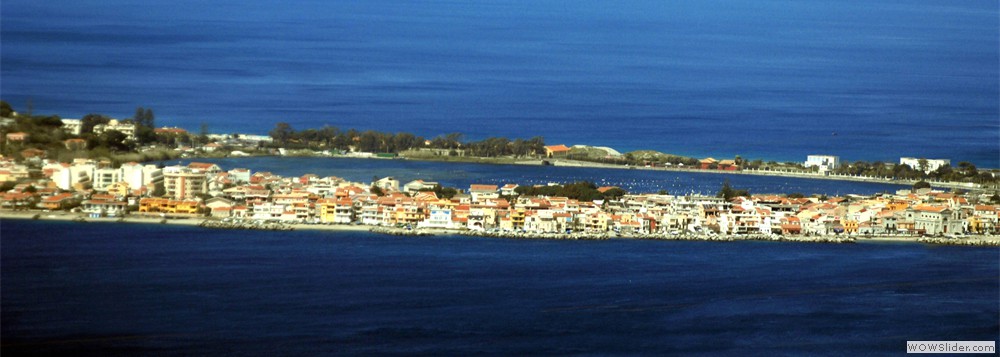 Italy Strait of Messina and Ganzirri Lake